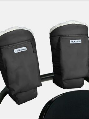7 A.M. Enfant Black Stroller Hand Muff Set